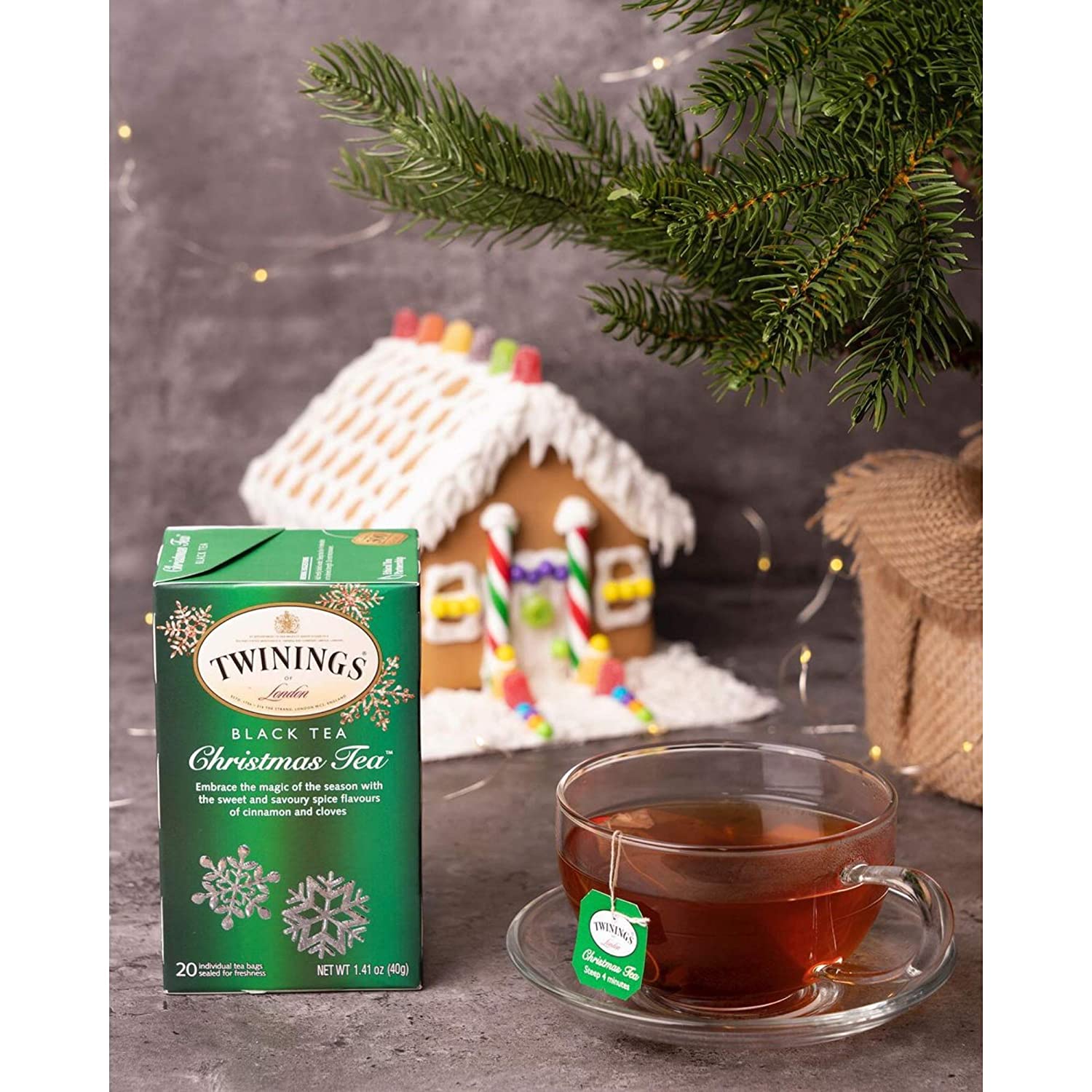 Holiday Tea Bag Sampler Gift Set - Christmas Seasonal Variety Collection, 45 count, 15 flavors