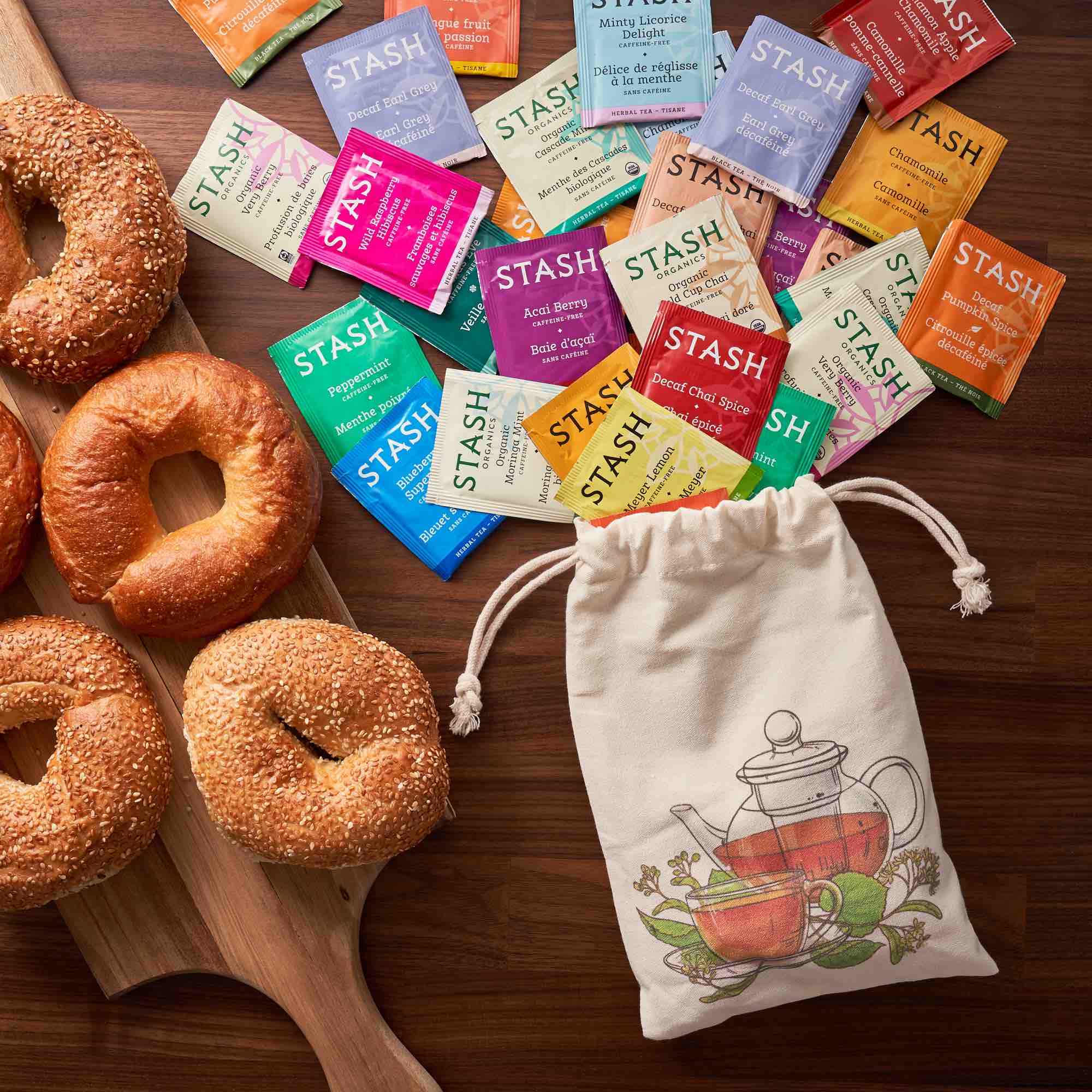 Stash Herbal & Decaf Tea Bags Sampler - Caffeine Free - 50 Ct, 25 Flavors - Gardenika Shop