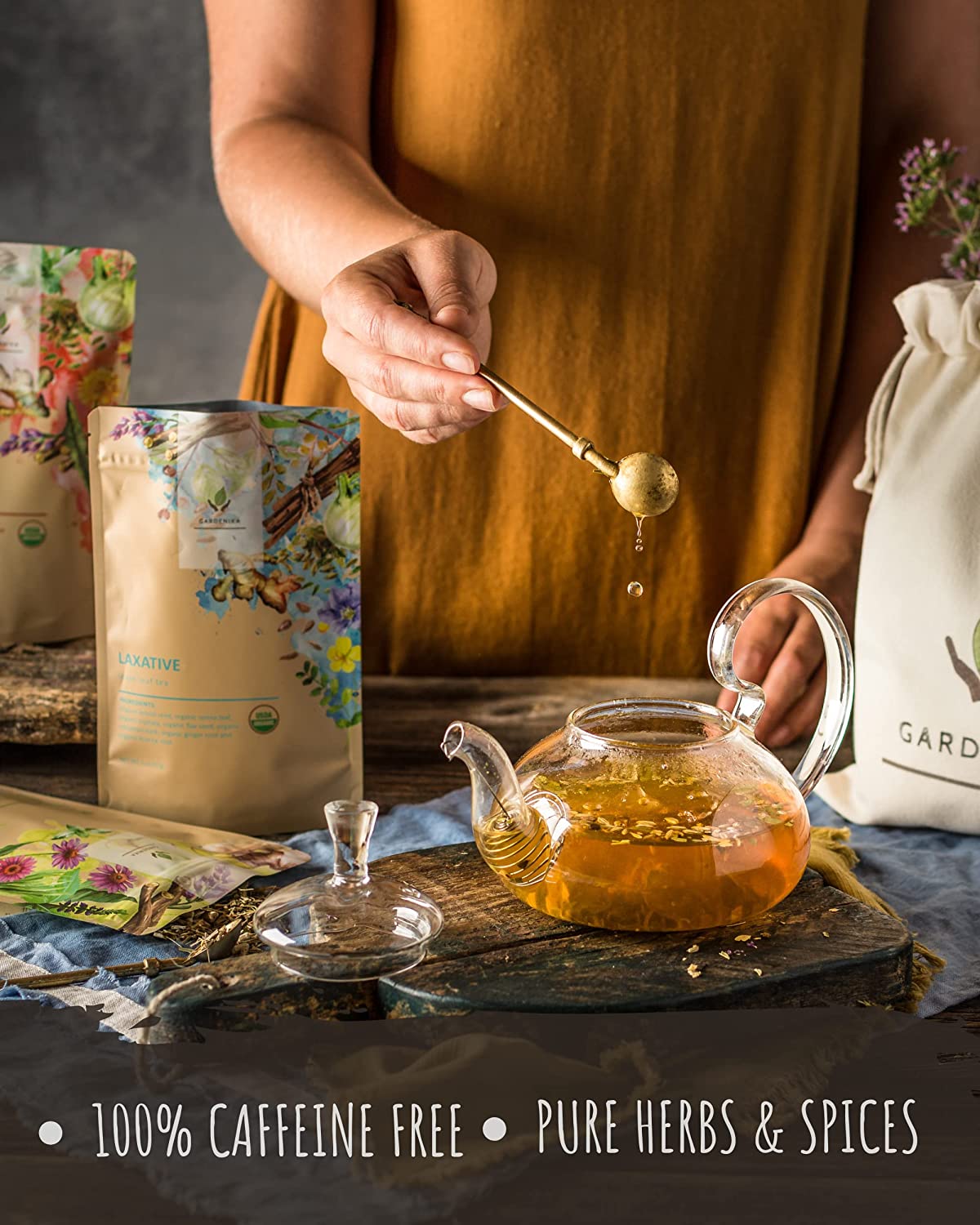 caffeine free tea usda organic slimming flat tummy