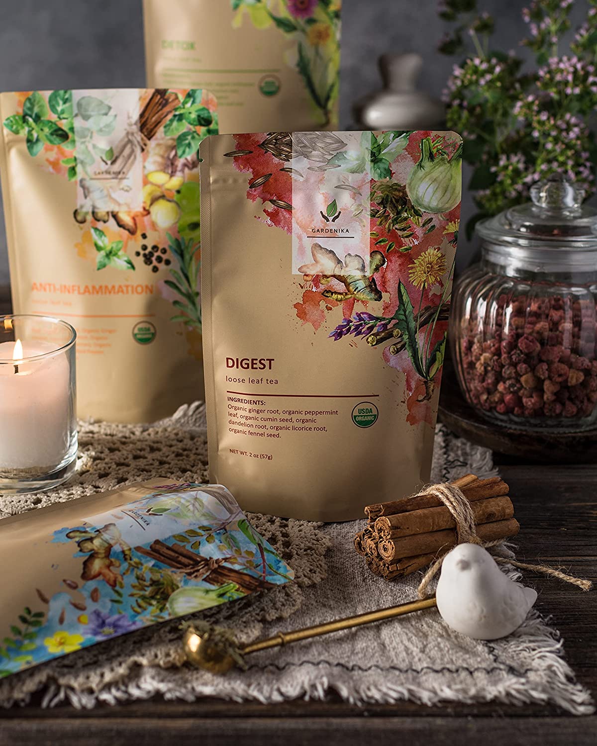 digestive anti inflammatory teas loose leaf organic gardenika