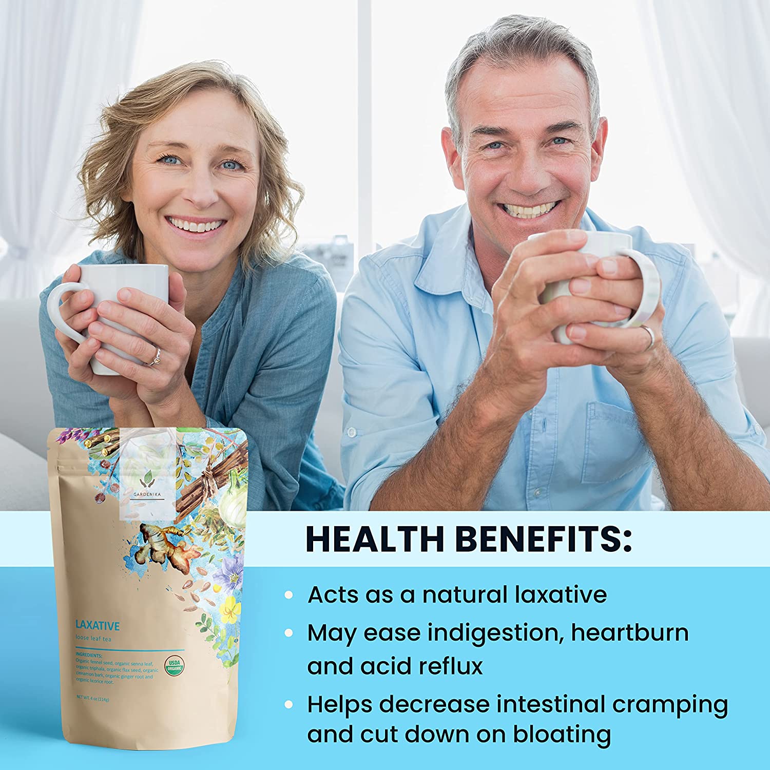 indegestion hurtburn flat tummy wellness immune support organic tea loose leaf gardenika