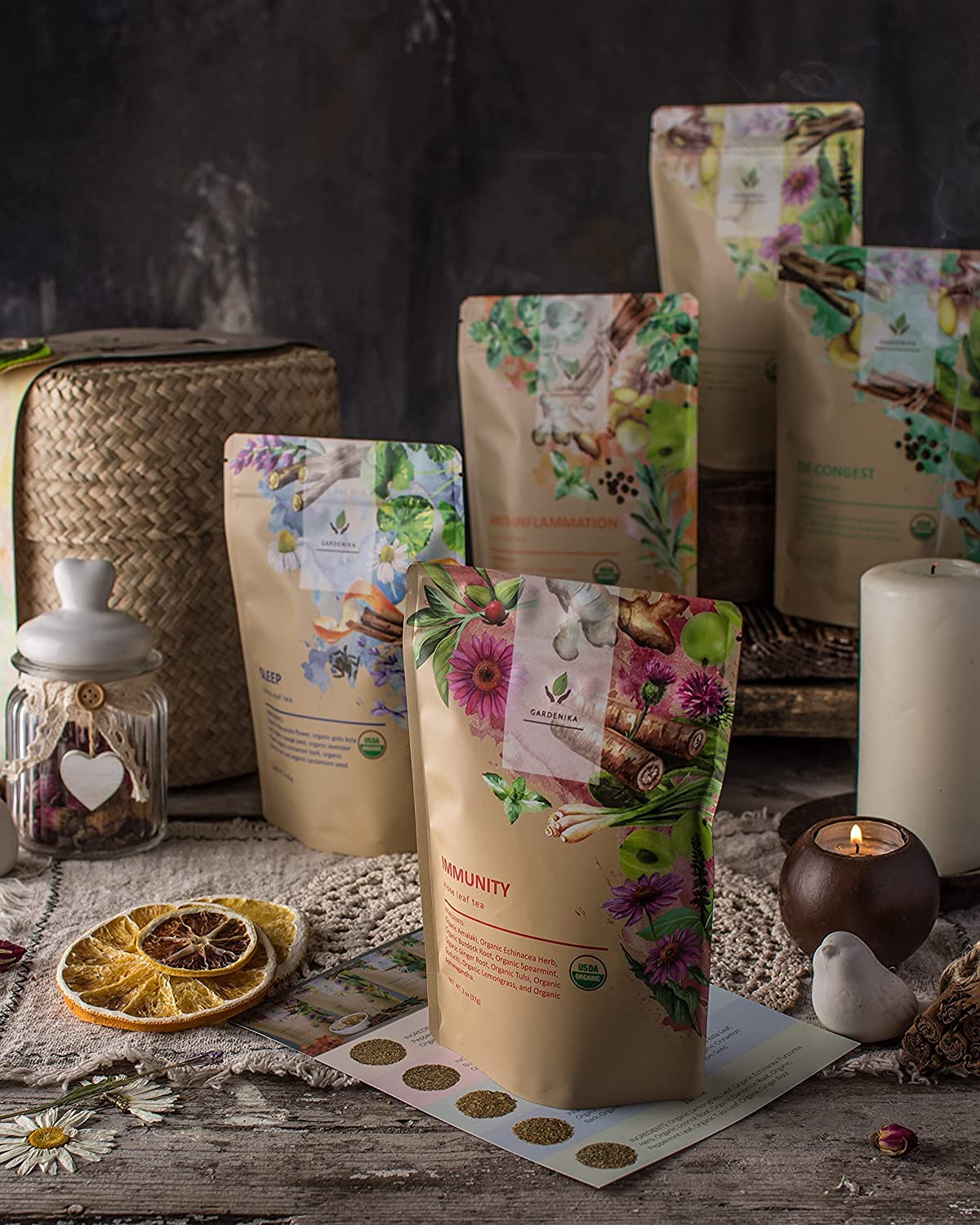 keto vegan gluten free kosher organic loose tea collection pack