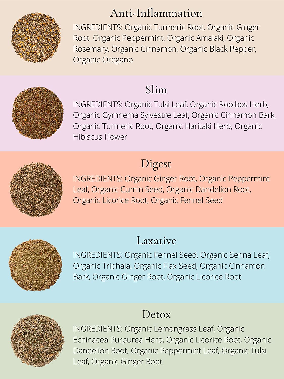 laxative digest anti inflammation slim detox teas