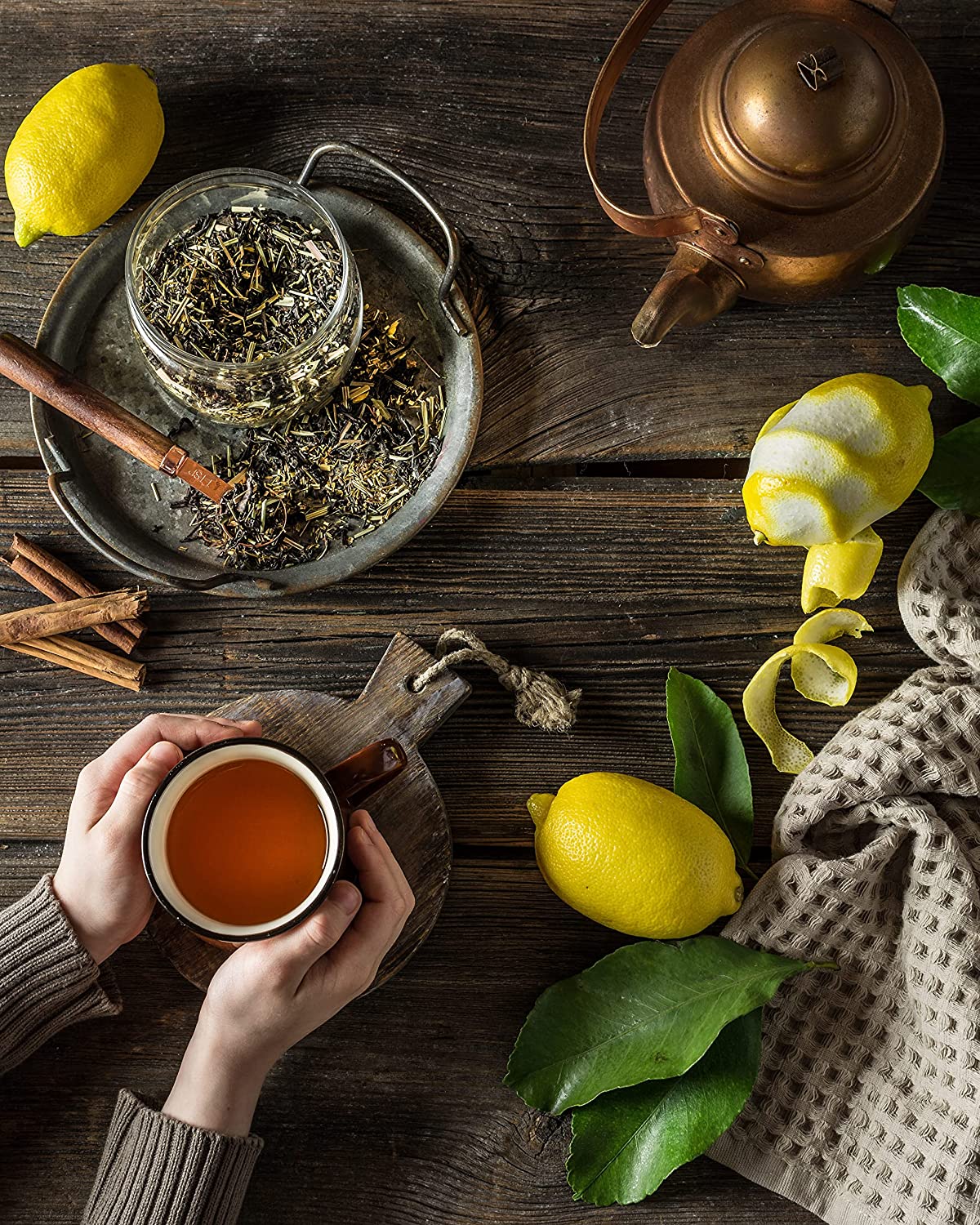 organic lemon black assam loose leaf tea