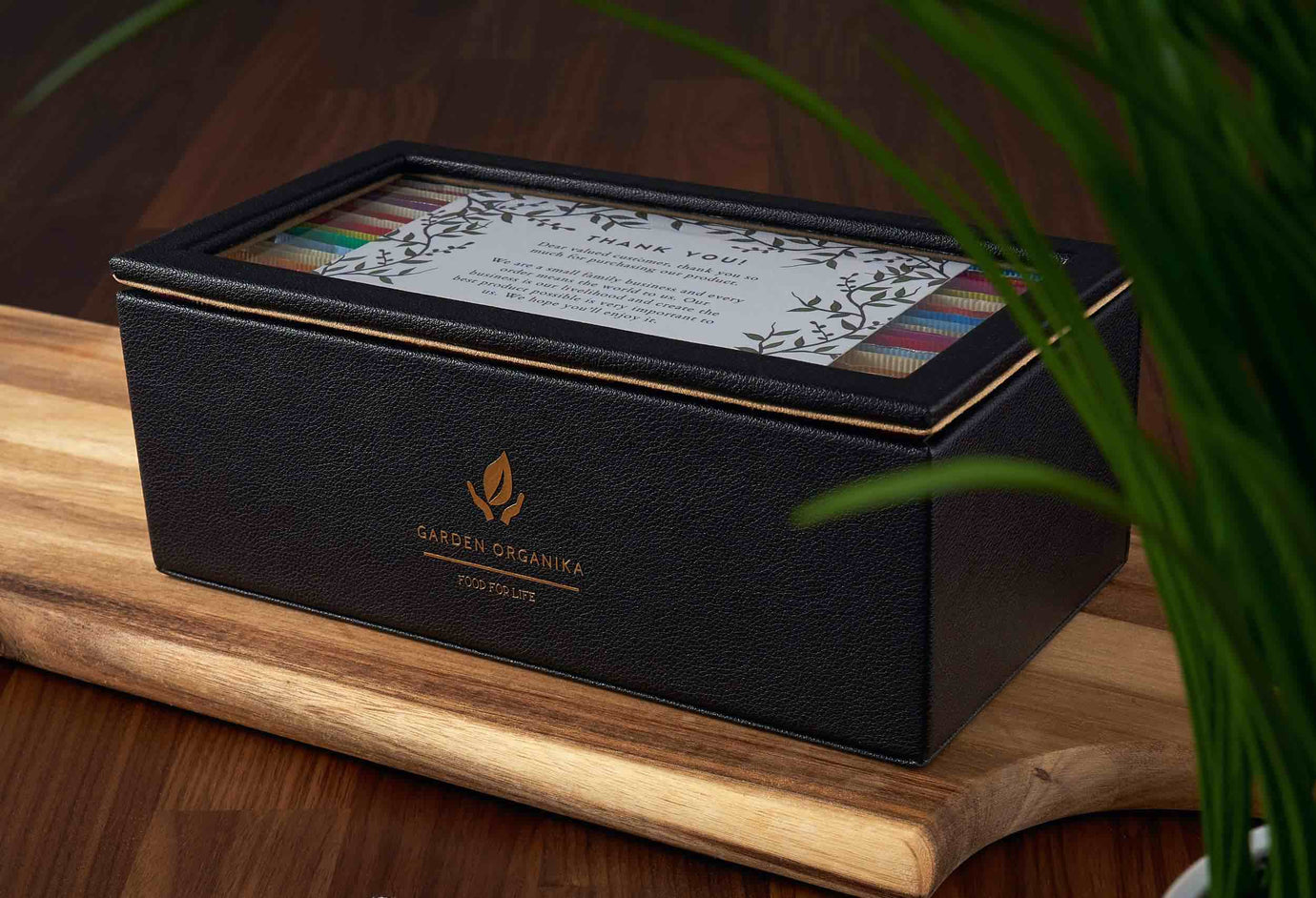 Gardenika Tea Sampler Gift Set in a Black Box - Stash, Twinings & Davidsons 