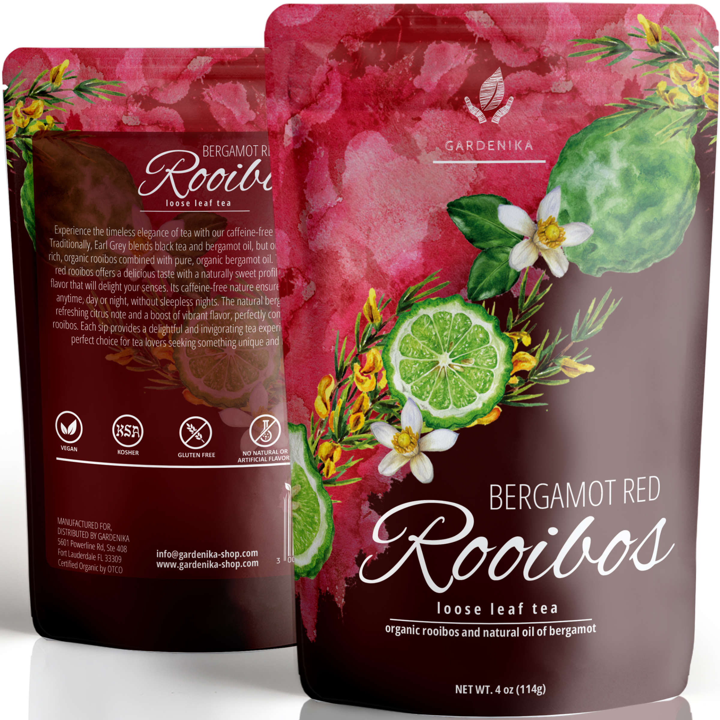 red roobois gardenika organic herbal loose leaf tea