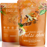 turmeric ginger tulsi chai loose leaf herbal tea