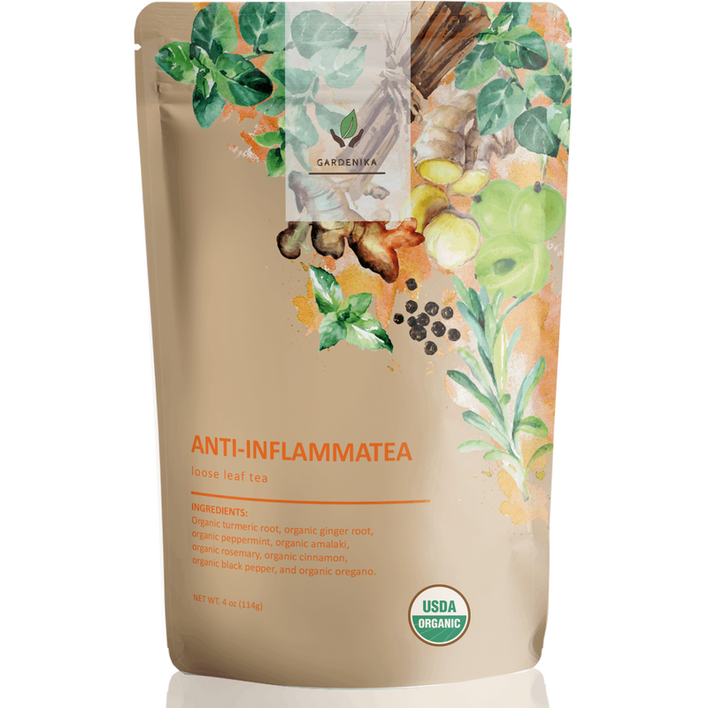 Aspired Anti-Inflammatea loose leaf tea pouch