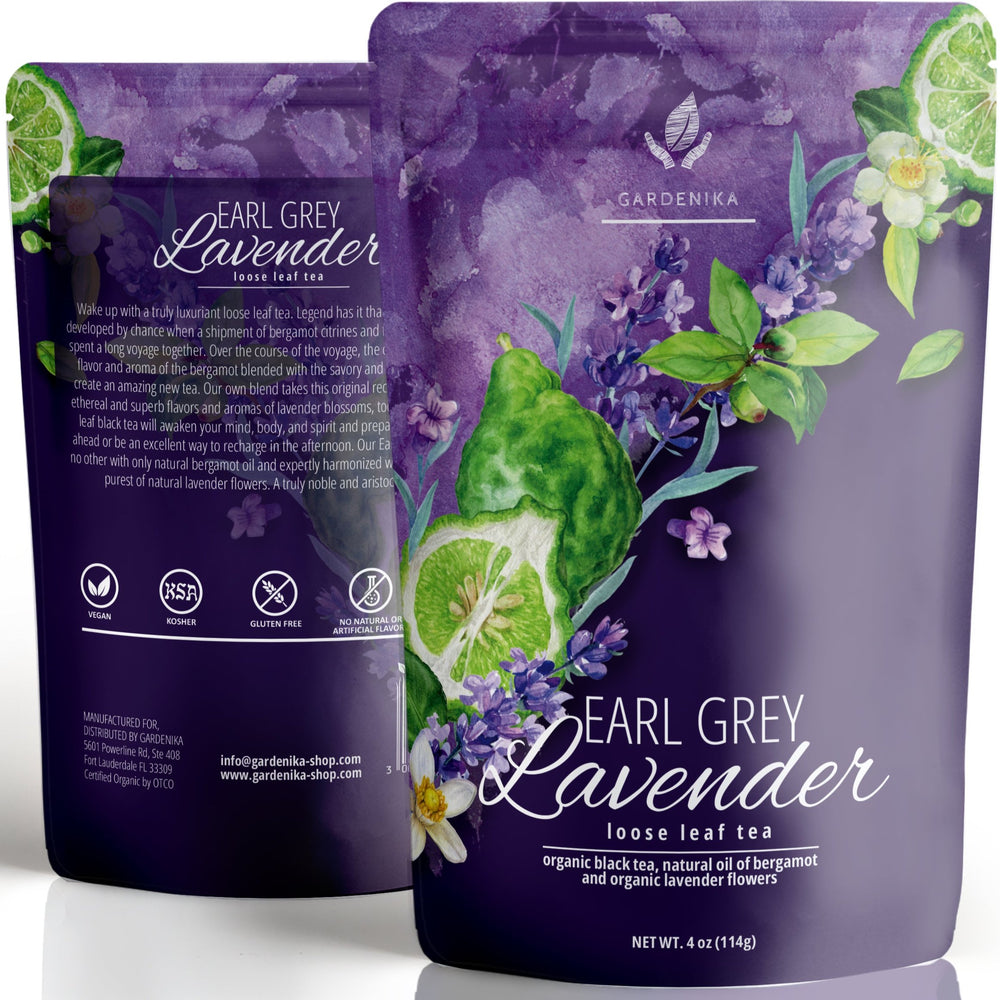 gardenika organic loose leaf tea earl grey laveder