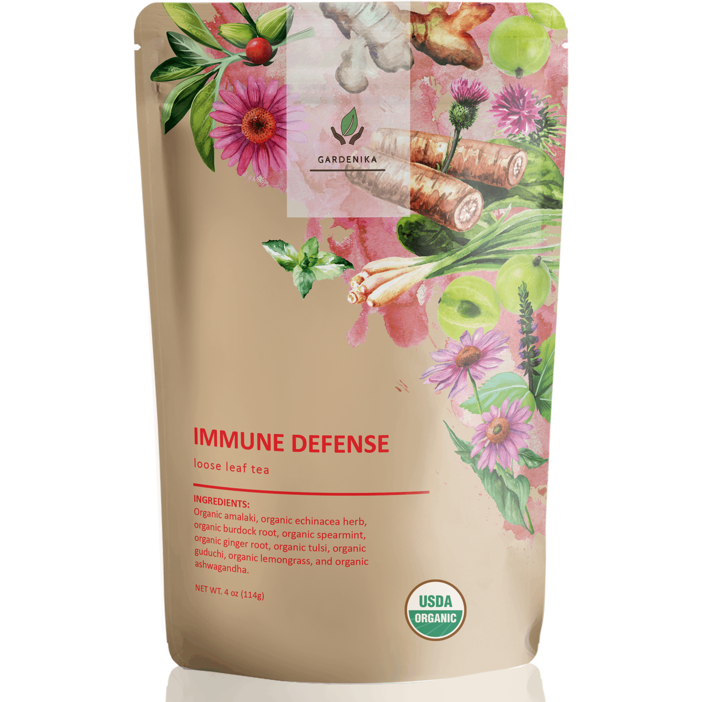 immune boosting tea herbal caffeine free organic gardenika