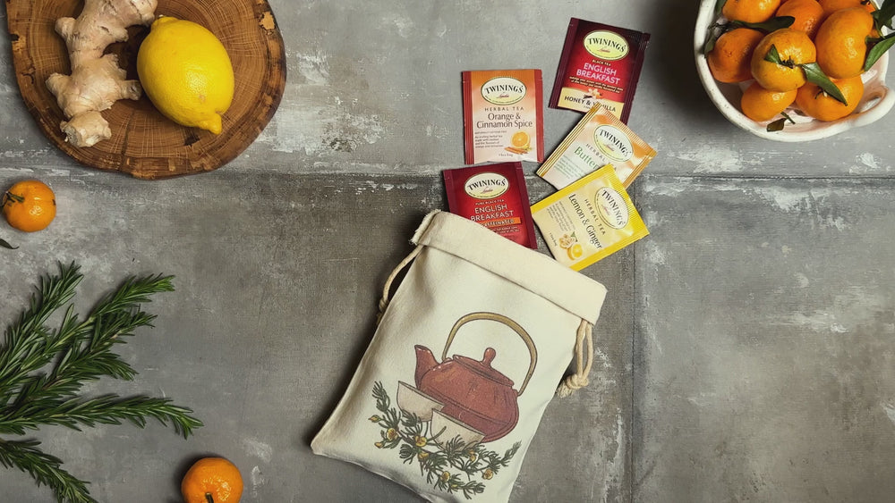 Twinigns herbal decal tea bags sampler gift set caffeine free