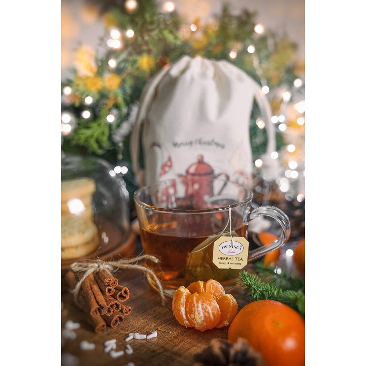 Holiday Tea Bag Sampler Gift Set - Christmas Seasonal Variety Collection - 45 count, 15 flavors