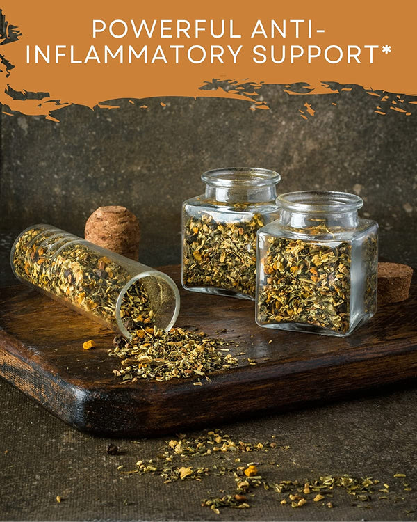 anti inflammatory support superfood tea turmeric ginger peppermint amla