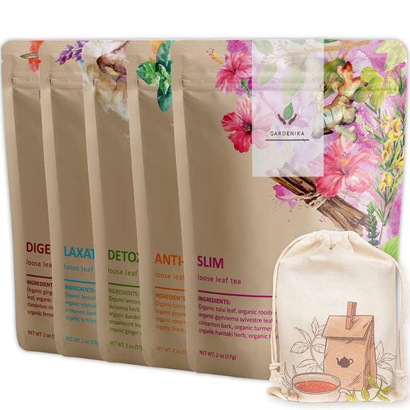organic tea sampler wellness immune support breath deep cough